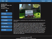 Tablet Screenshot of moriagardenapartments.com